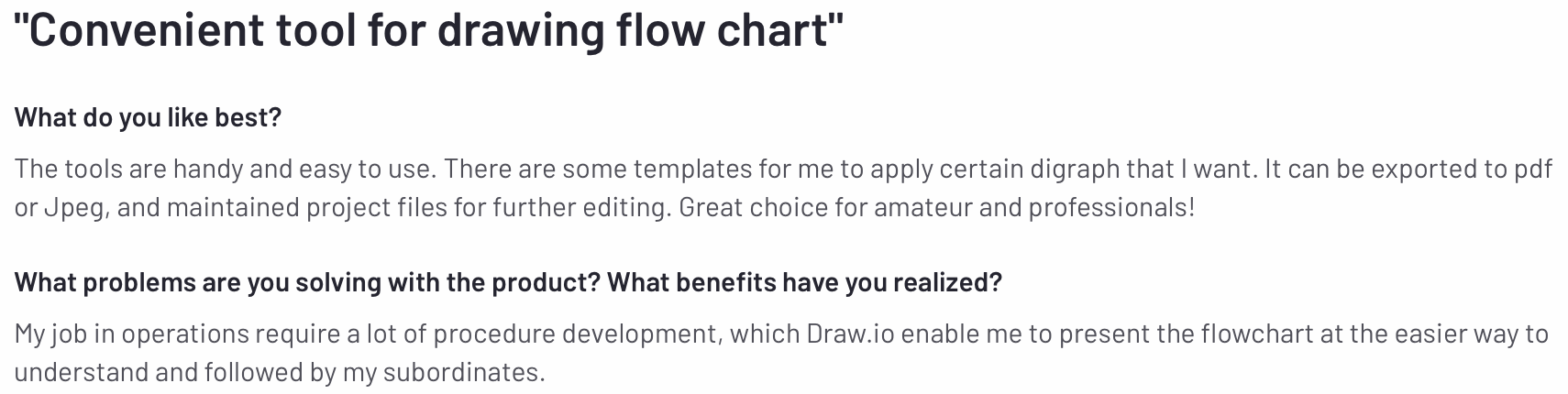 draw.io review from real users on G2.com